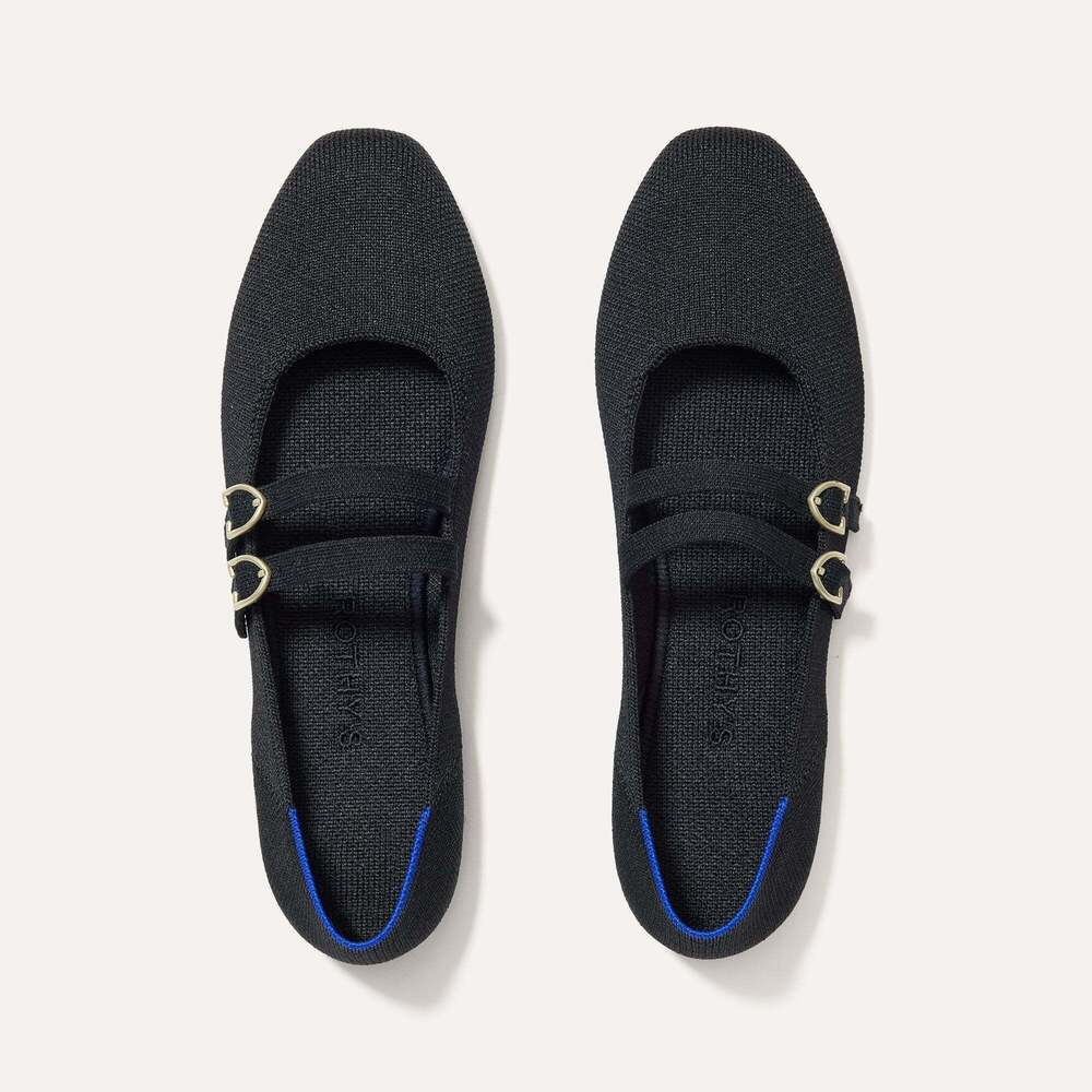 Rothy's The Double Buckle Mary Jane - Black Size 10.5